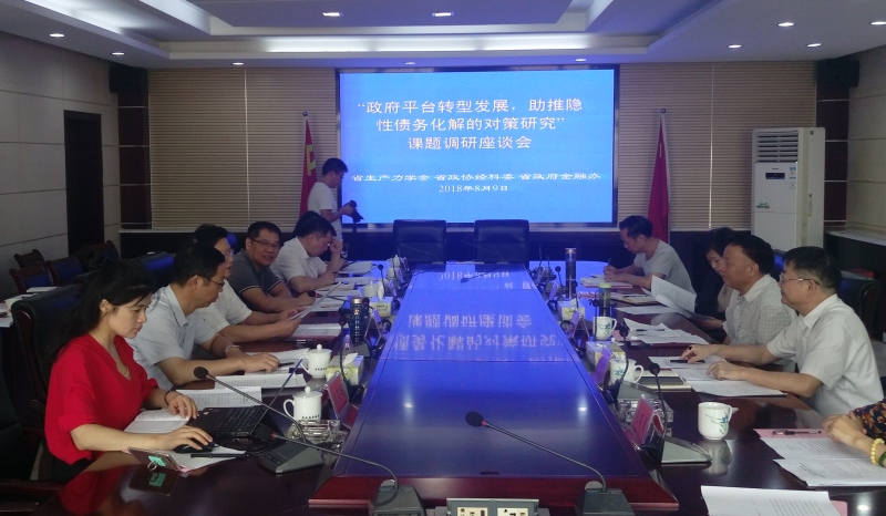 北冰院長(zhǎng)參與“政府平臺(tái)轉(zhuǎn)型發(fā)展，助推隱性債務(wù)化解的對(duì)策研究”課題調(diào)研座談會(huì)